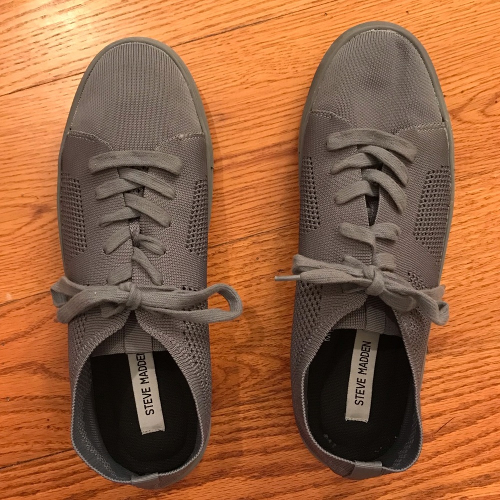 Steve Madden Mesh Sneakers, Gray - Picture 1 of 5